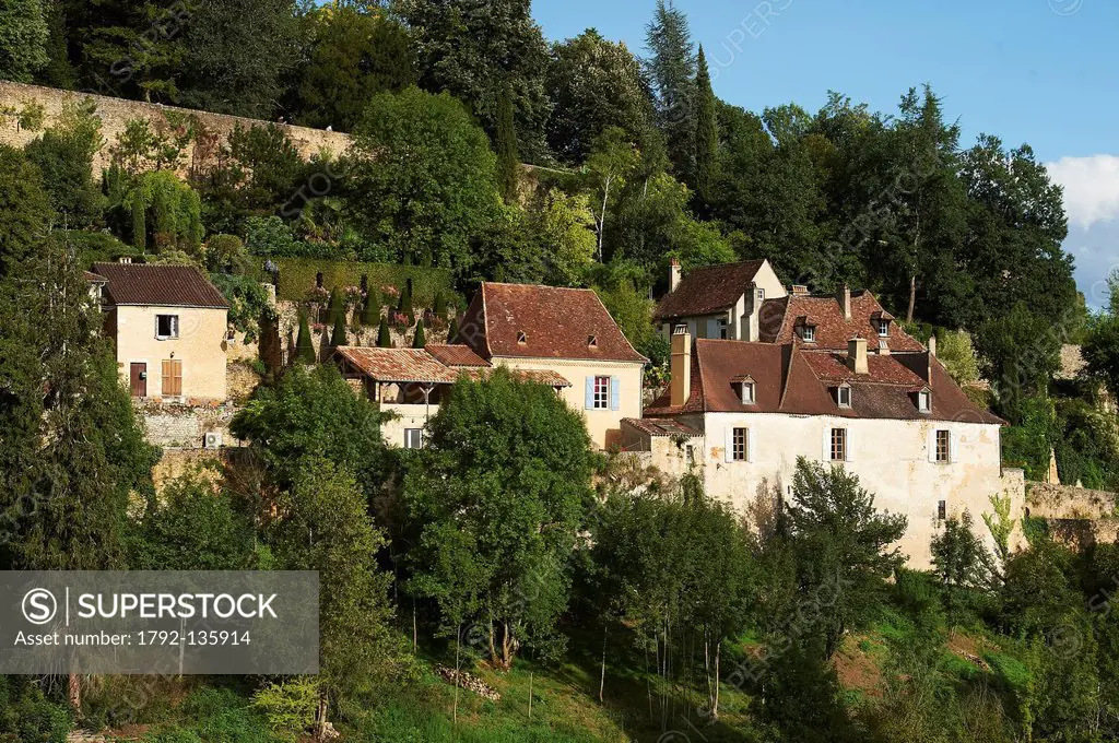France, Dordogne, Limeuil, labeled Les Plus Beaux Villages de France The Most Beautiful Villages of France