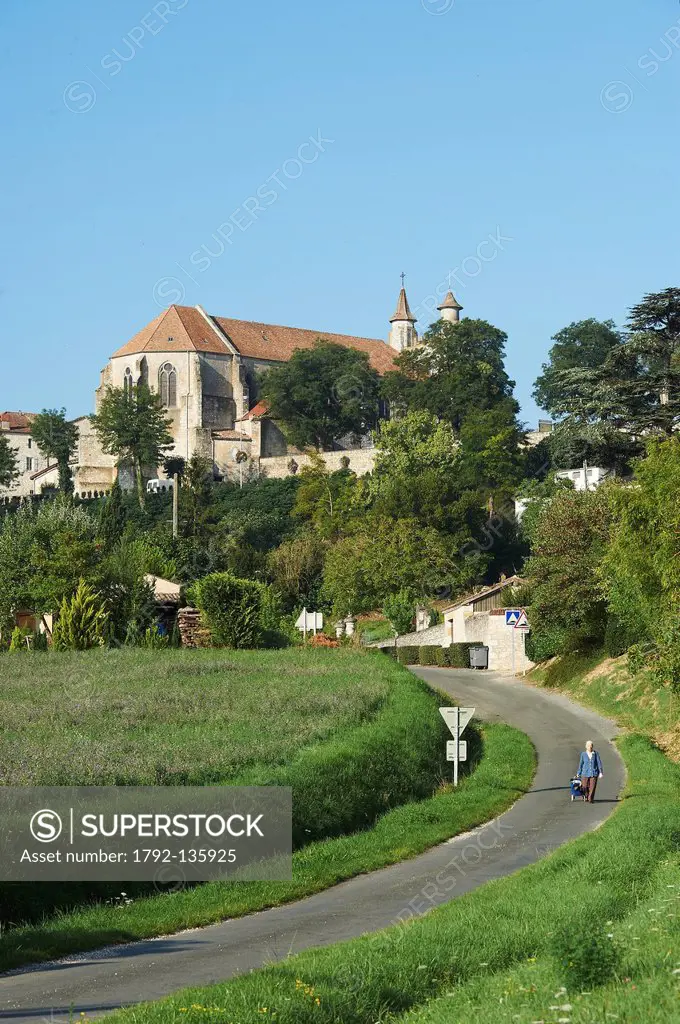 France, Lot et Garonne, Monflanquin, labeled Les Plus Beaux Villages de France The Most Beautiful Villages of France, Notre Dame church