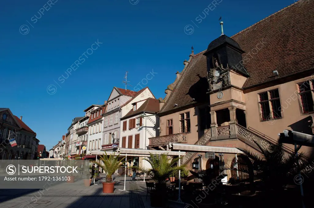 France, Bas Rhin, Molsheim, La Metzig also called Grandes Boucheries the Big Butcher´s shop in Renaissance style built by Butchers´ Corporation