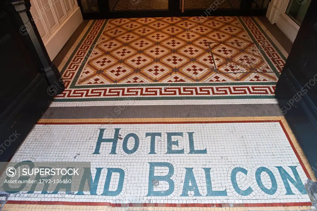 France, Haute Garonne, Toulouse, Charming Hotel, Hotel Le Grand Balcon legendary pioneer of airmail, ceramic input