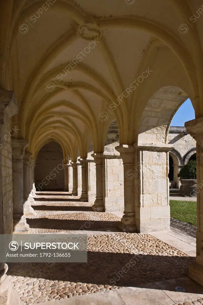 France, Dordogne, Perigueux, Cloister of the Cathedral Saint Front, and its domes, step on the road to Compostela, World Heritage site by UNESCO
