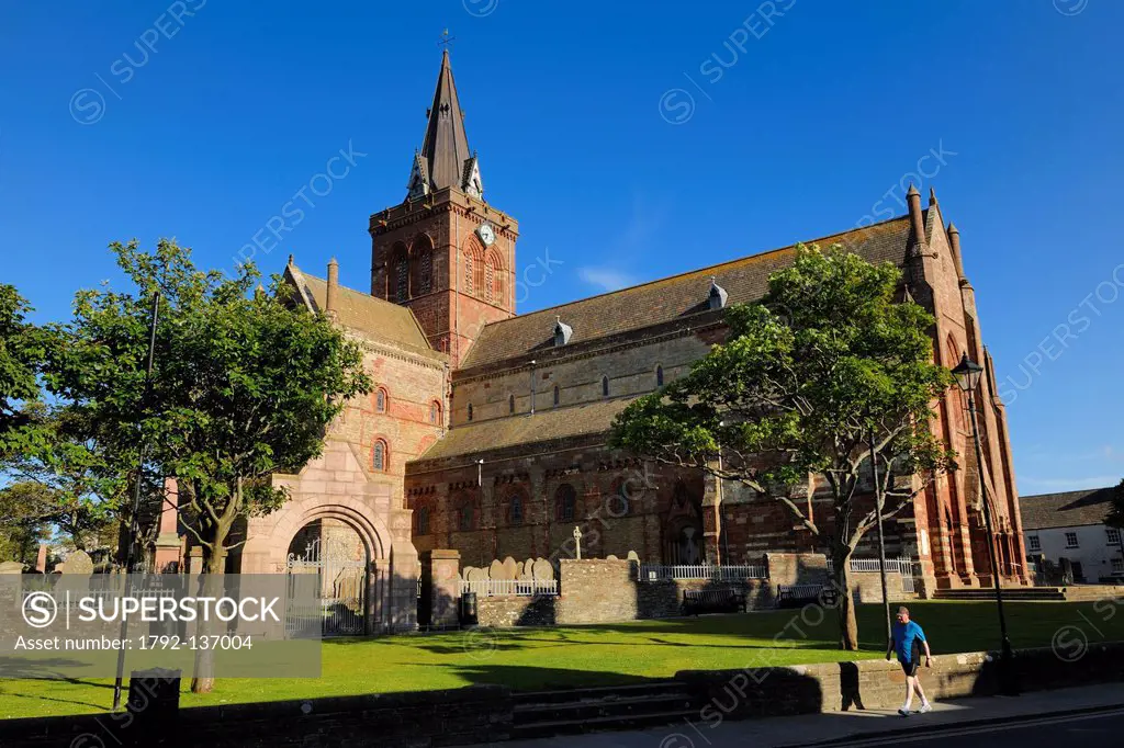 United Kingdom, Scotland, Orkney Islands, Mainland, town of Kirkwall, Saint_Magnus cathedral