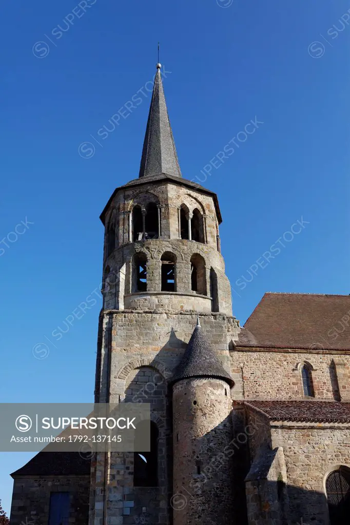 France, Creuse, Evaux les Bains, church Saint Pierre et Saint Paul
