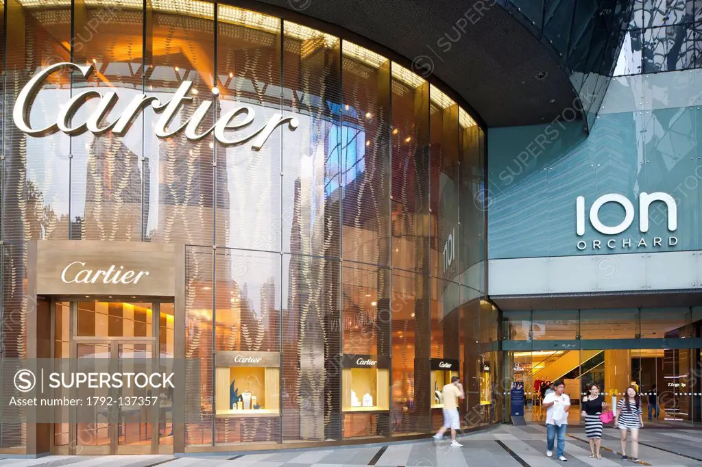 Singapore, Orchard Road, ION Orchard, shopping mall opened in 2009, Cartier store, a brand founded in 1847 by Louis_Franois Cartier in Paris