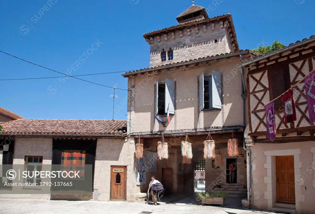 France, Gers, Sarrant, labelled Les Plus Beaux Villages de France the Most Beautiful Villages of France