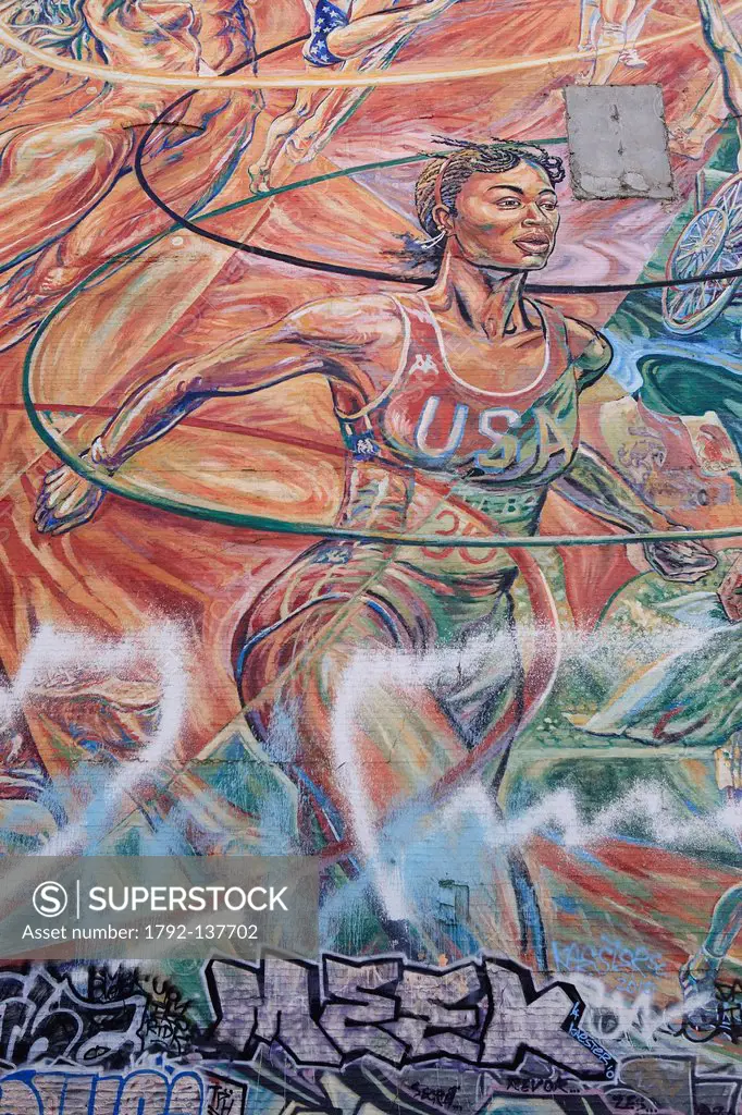 United States, California, Los Angeles, Downtown, Broadway Theater District, mural