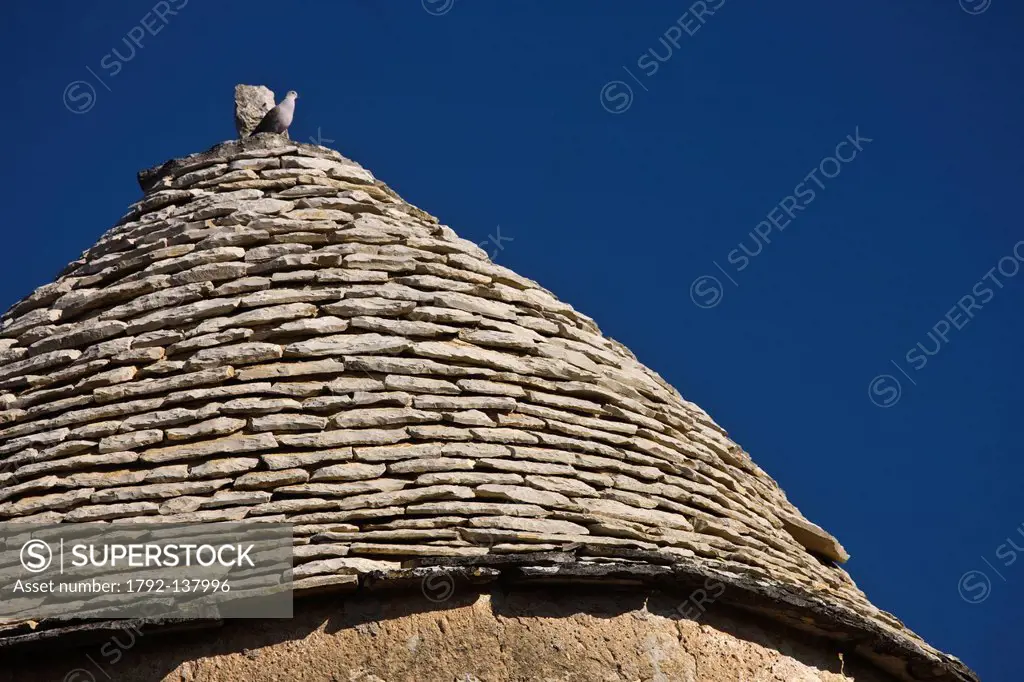 France, Lot, Les Arques, details of the slate roof of the Tower of the Dean