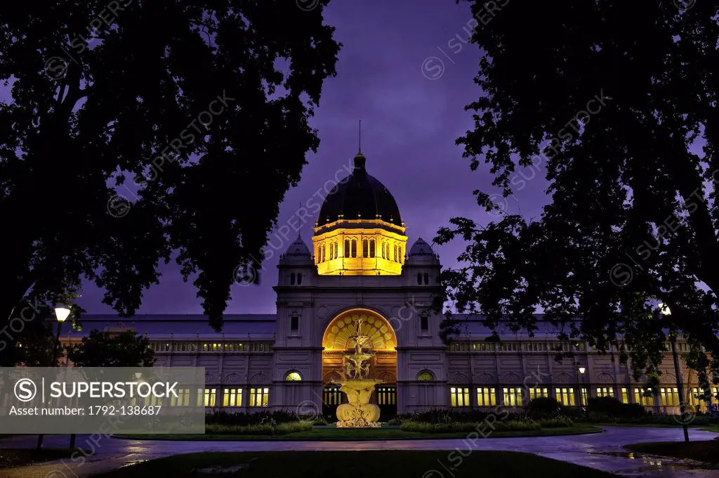 Australia, Victoria, Melbourne, the Royal Exhibition Center, built in 1880 and listed World Heritage by UNESCO