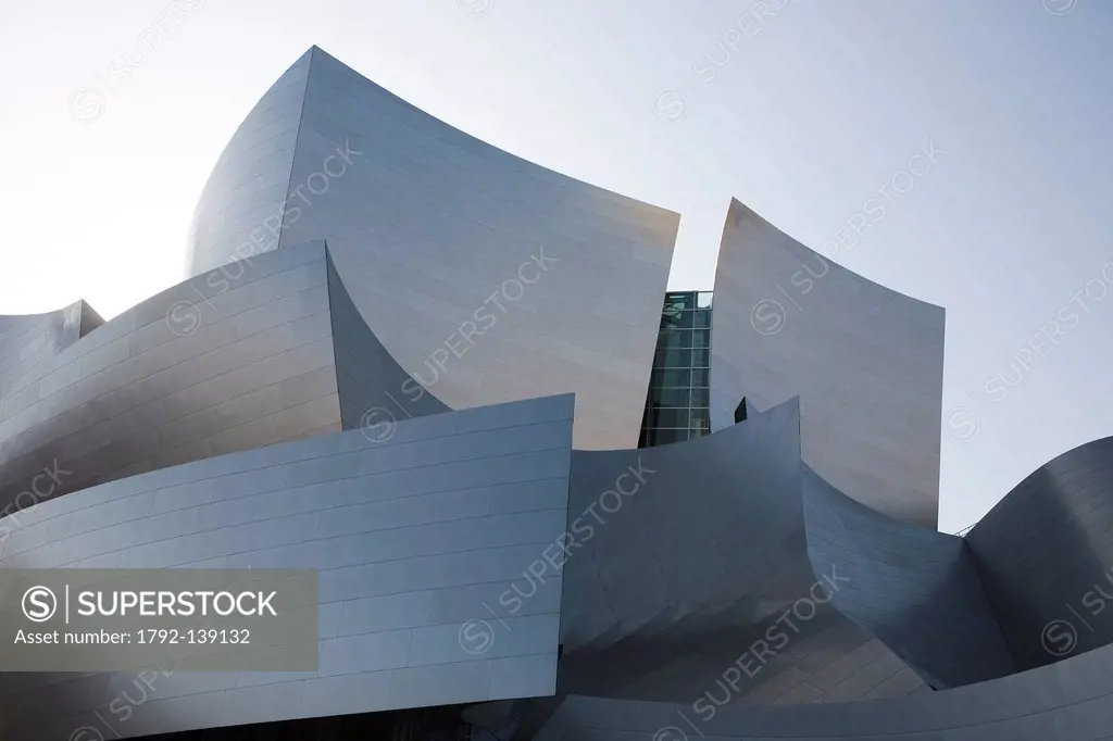 United States, California, Los Angeles, Downtown, Bunker Hill, the Walt Disney Concert Hall by the architect Frank Gehry