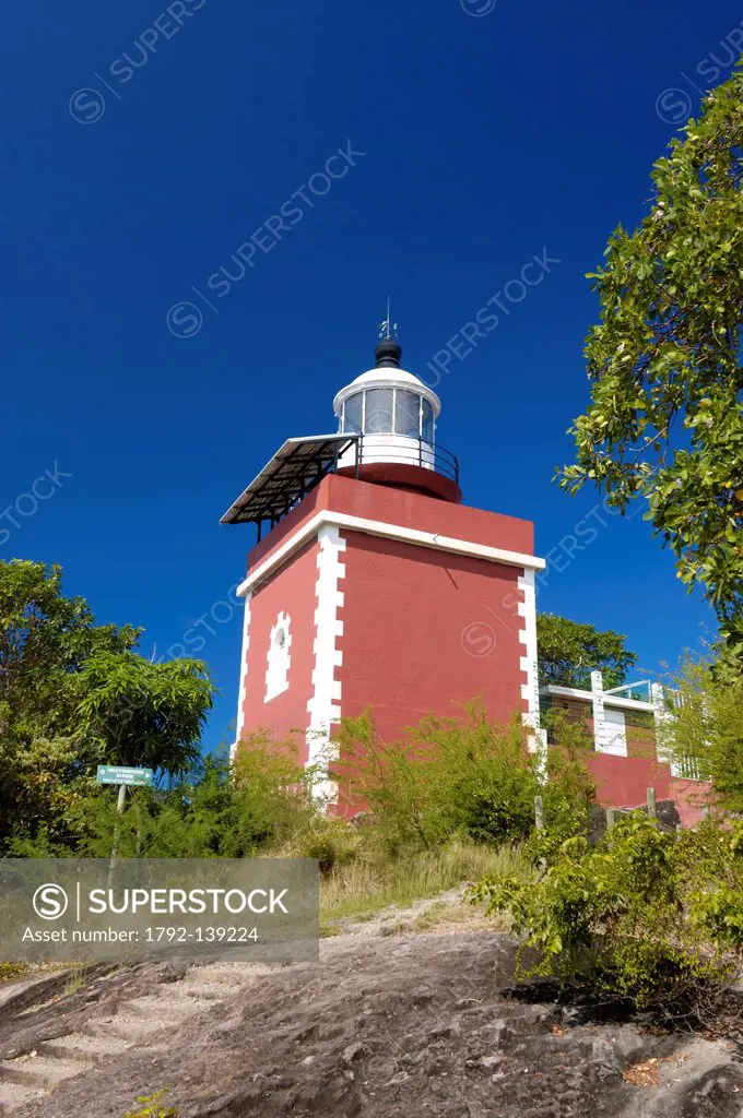France, Martinique French West Indies, Presqu´ile de la Caravelle, lighthouse at the end of the peninsula