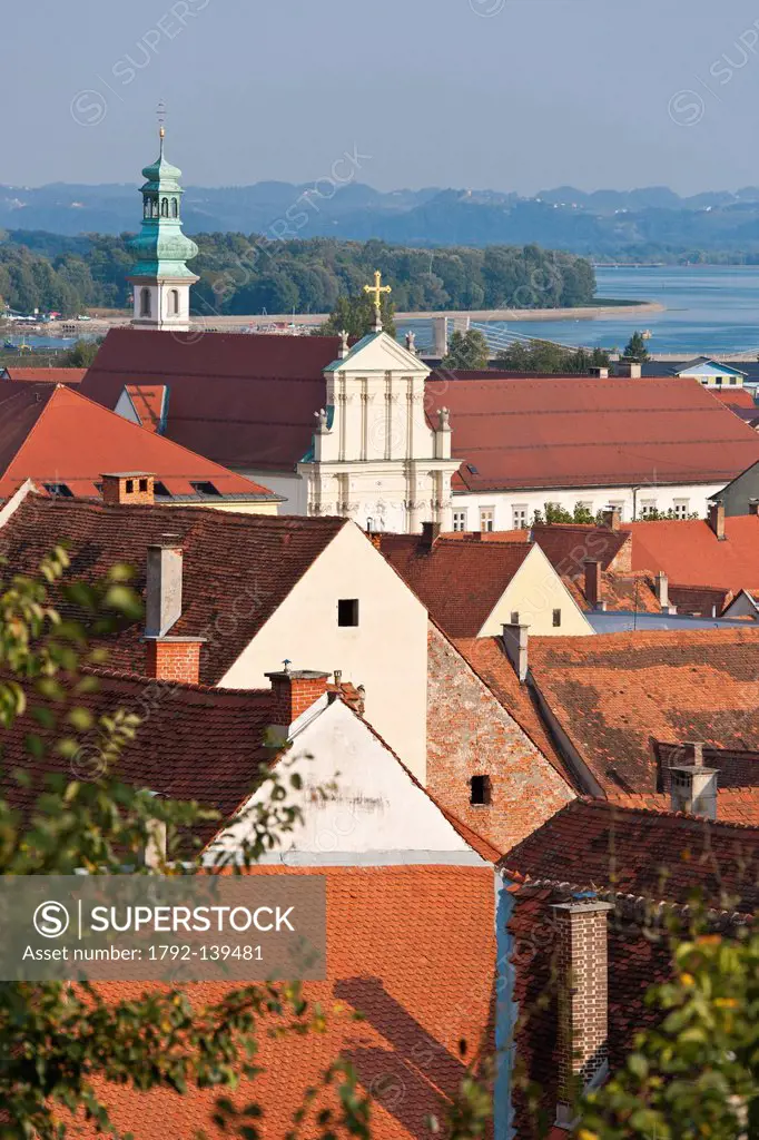 Slovenia, Lower Styria Region, Ptuj, town on the Drava River banks, the monastery Minorite