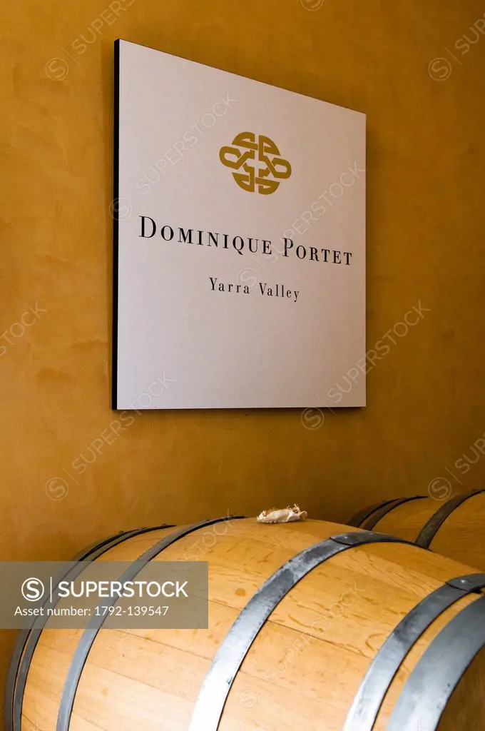 Australia, Victoria, wine_producing region of Yarra Valley at north east of Melbourne, the French Dominique Portet´s Winery on Maroondah Highway nearb...