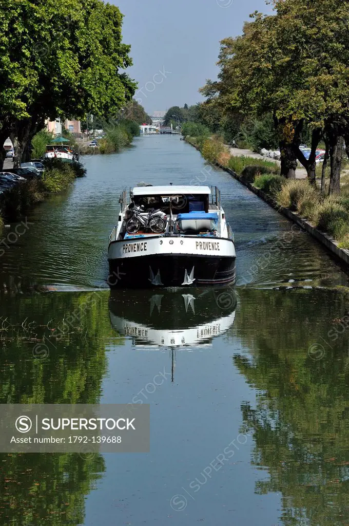 France, Haut Rhin, Mulhouse, Rhone_Rhine Canal