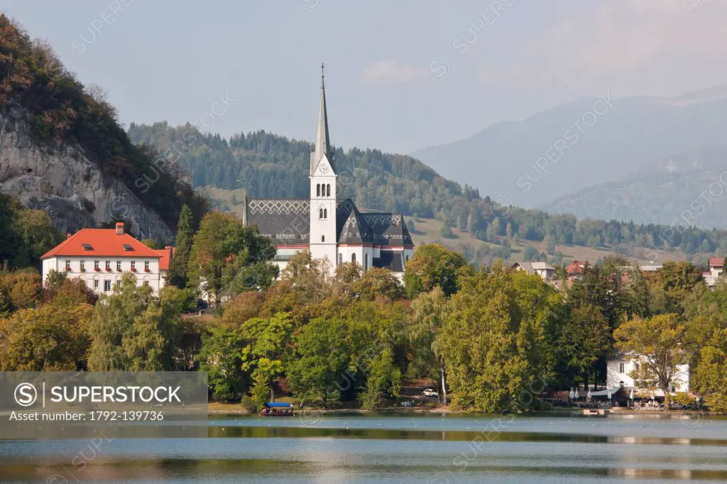 Slovenia, Gorenjska Region, Bled, the church Saint Martin