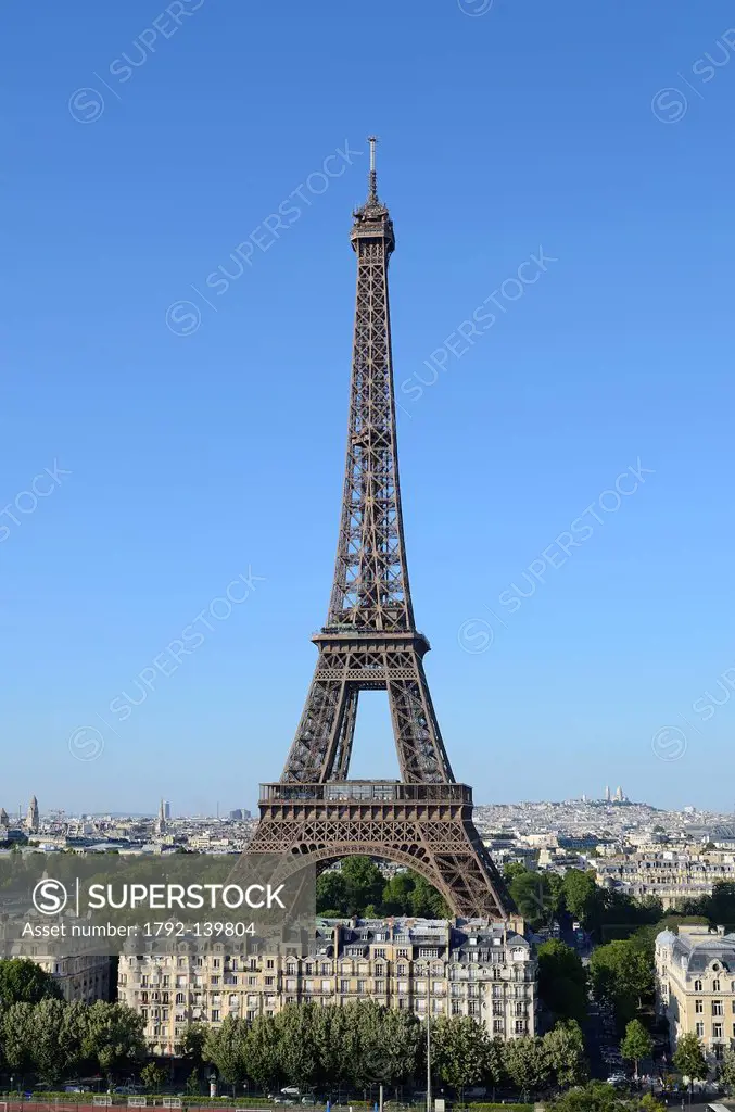 France, Paris, the Eiffel tower
