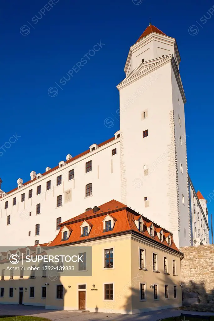 Slovakia, Bratislava, castle built from the 13th to the 15th century, and rebuilt in the 20th century after a major fire