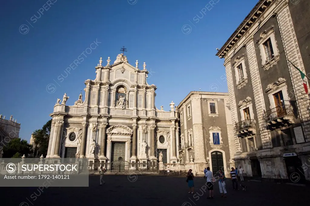 Italy, Sicily, Catania, Baroque town listed as World Heritage by UNESCO, Duomo di Sant´ Agata St Agatha Cathedral