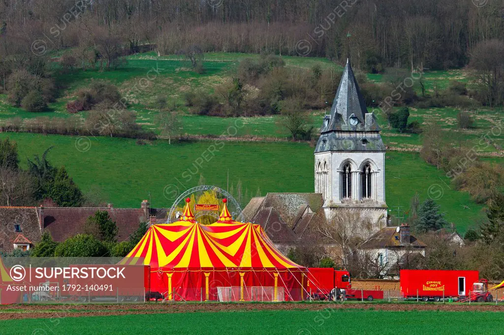 France, Eure, circus in Saint Pierre d´Autils