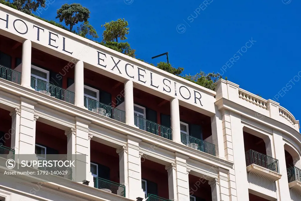 Italy, Campania, Naples, Excelsior Hotel, built in the beginning of the 20th century that hosted famous guests such as Maria Callas, Sofia Loren, Alfr...