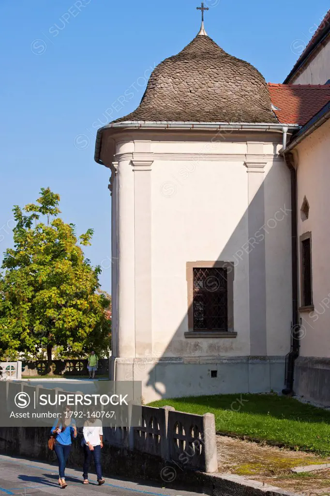 Slovenia, Lower Styria Region, Ptuj, town on the Drava River banks, St George church
