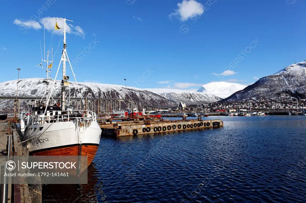 Norway, County of Troms, Tromso, old trawler