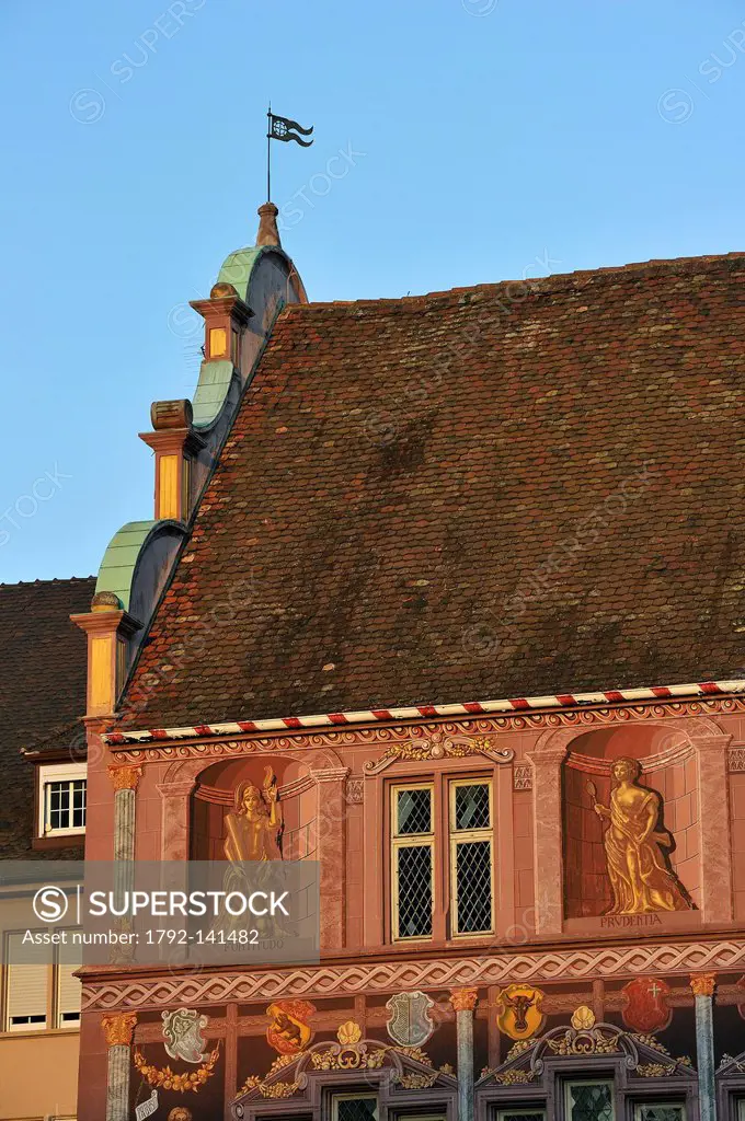 France, Haut Rhin, Mulhouse, Place de la Reunion Reunion´s Square, Town Hall and Historical Museum