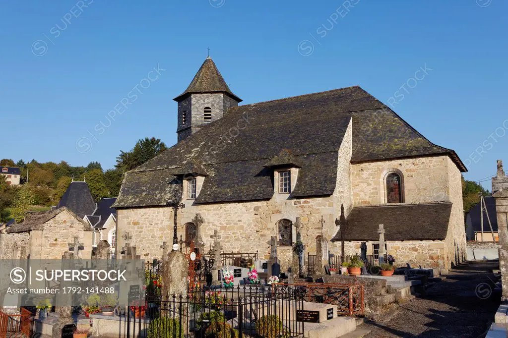 France, Correze, Parc Naturel Regional de Millevaches en Limousin Regional Natural Park of Millevaches en Limousin, Correze, chapel of Penitents Blanc...