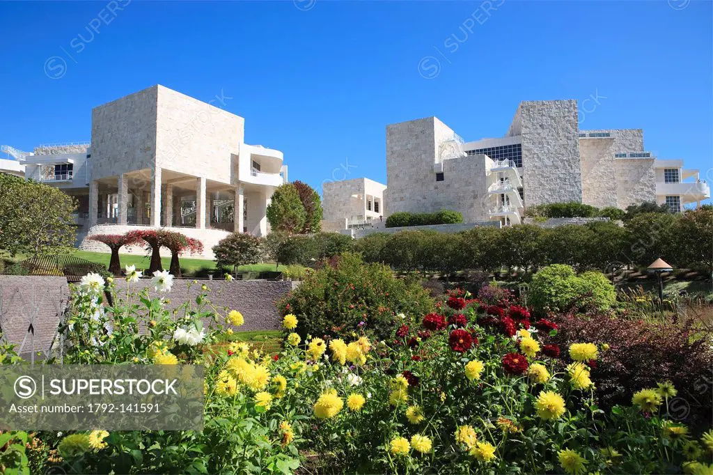 United States, California, Los Angeles, Santa Monica, the Getty Center by the architect Richard Meier