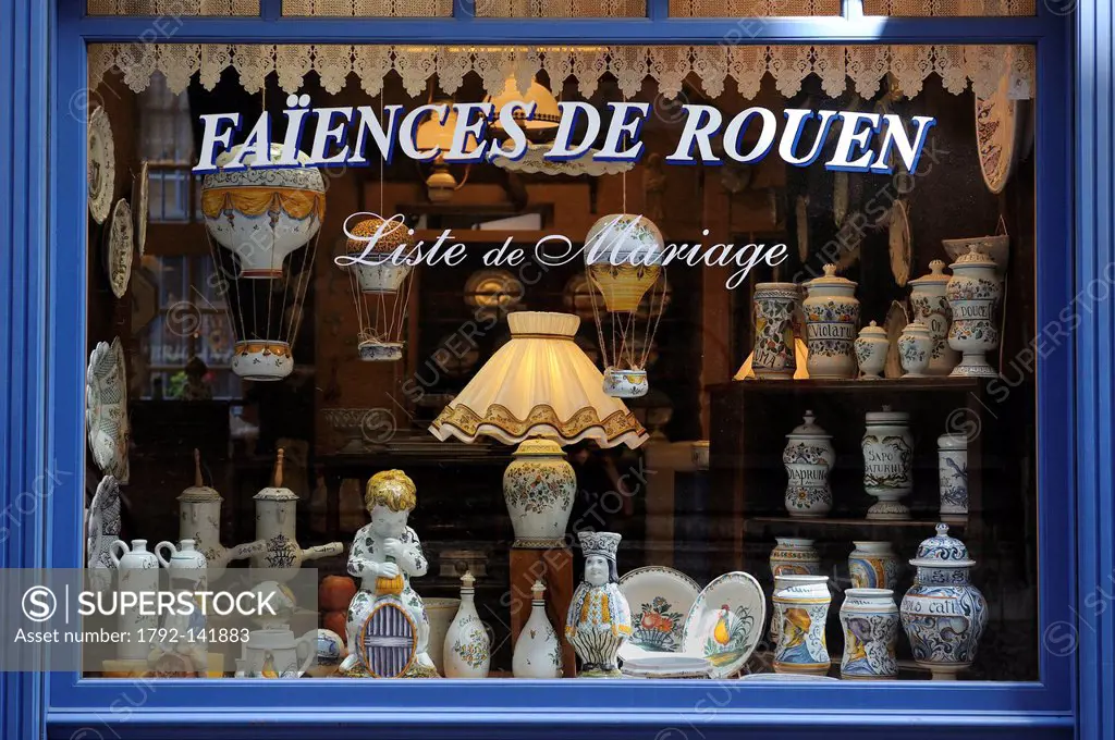 France, Seine Maritime, Rouen, the manufacturer the Faences Saint Romain in the Saint Romain street