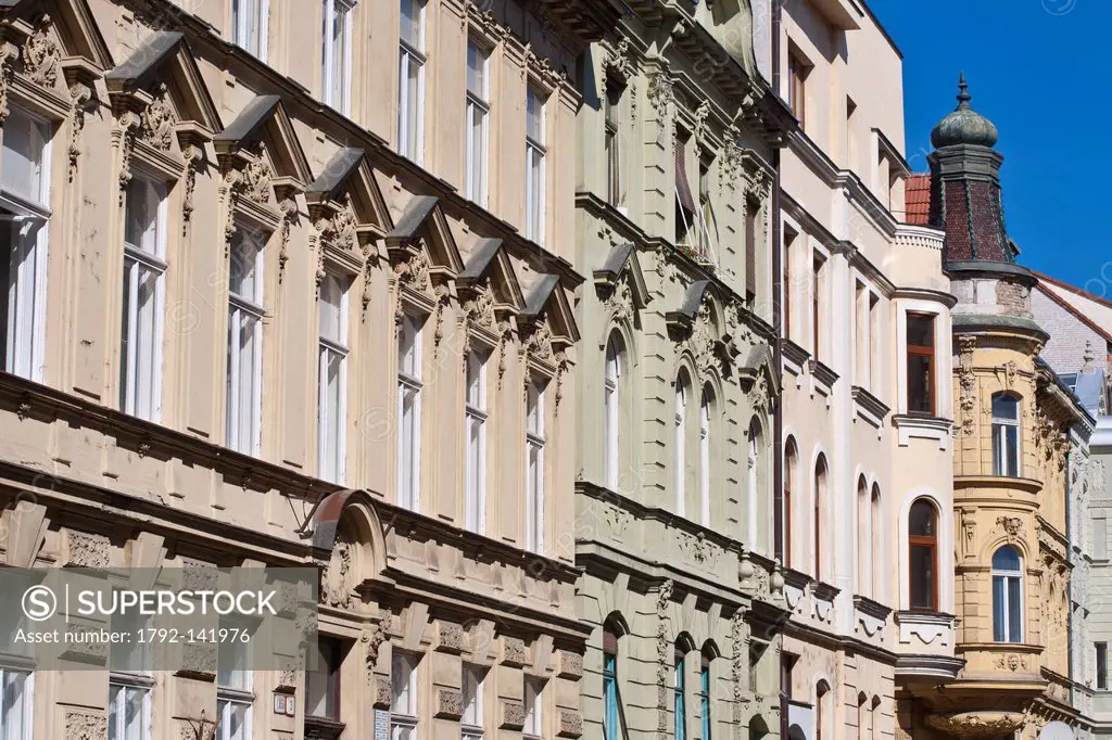 Slovakia, Bratislava, Sladkovicova Street, late 19th century buildings