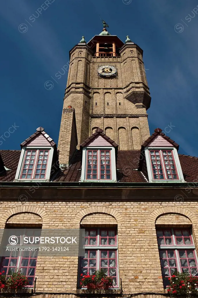 France, Nord, Bergues, the Belfry World Heritage Site by UNESCO