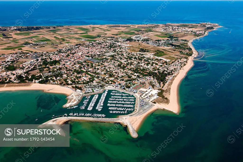 France, Charente Maritime, Saint Denis d´Oleron, Ile d´Oleron aerial view