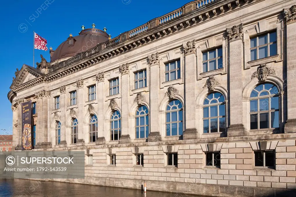 Germany, Berlin, Museum Island, the banks of the Spree river, Bode Museum, a museum built from 1897 to 1904 by Berlin architect Ernst Eberhard von Ihn...