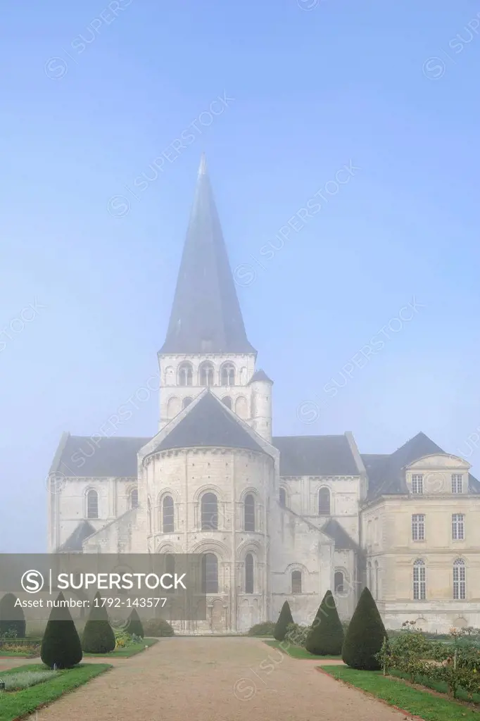 France, Seine Maritime, Saint Martin de Boscherville, Saint Georges de Boscherville Abbey of the 12th century
