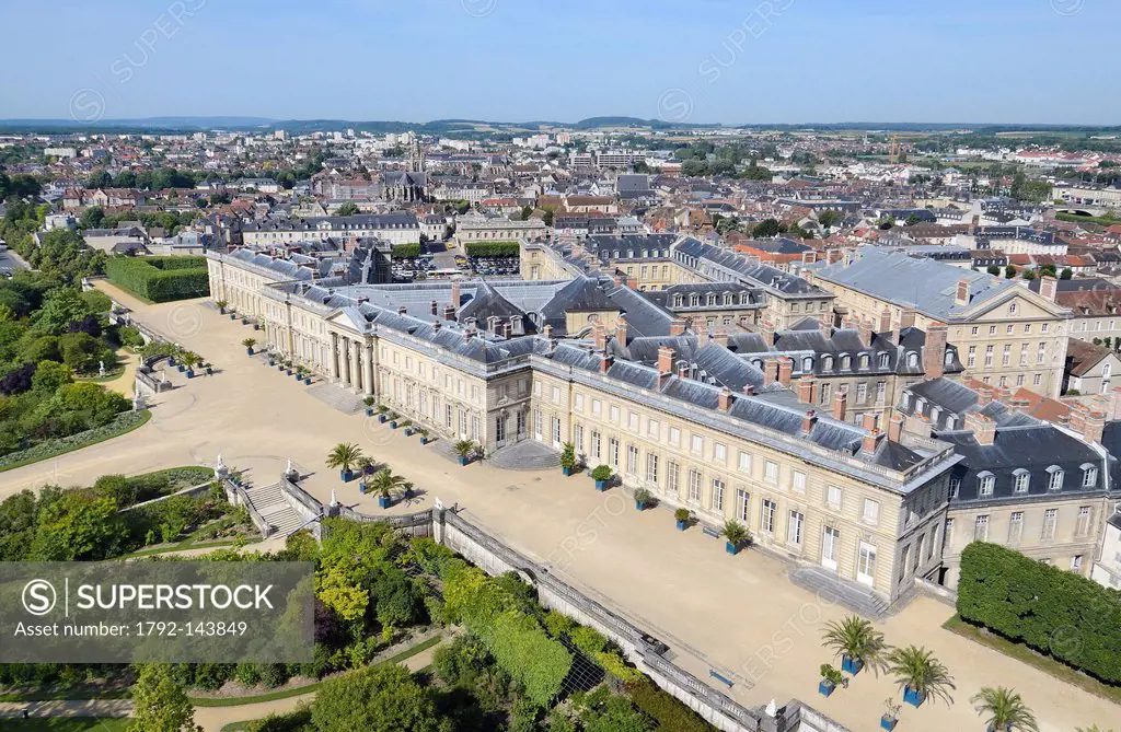France, Oise, Compigne, the castle aerial view
