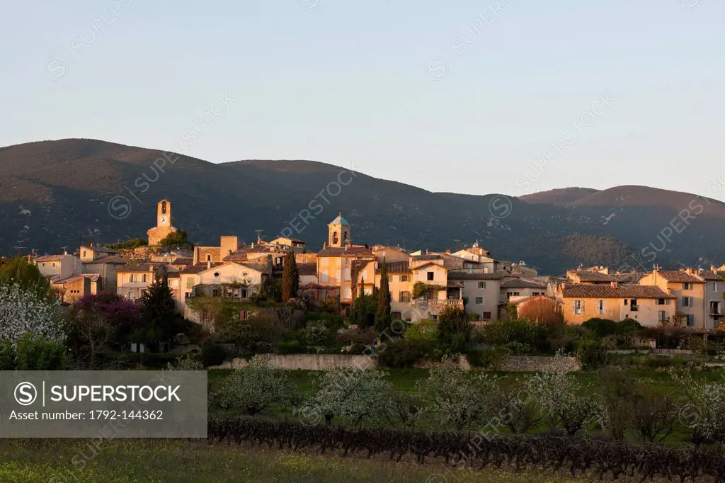 France, Vaucluse, Lourmarin, labeled Les Plus Beaux Villages de France The Most Beautiful Villages of France
