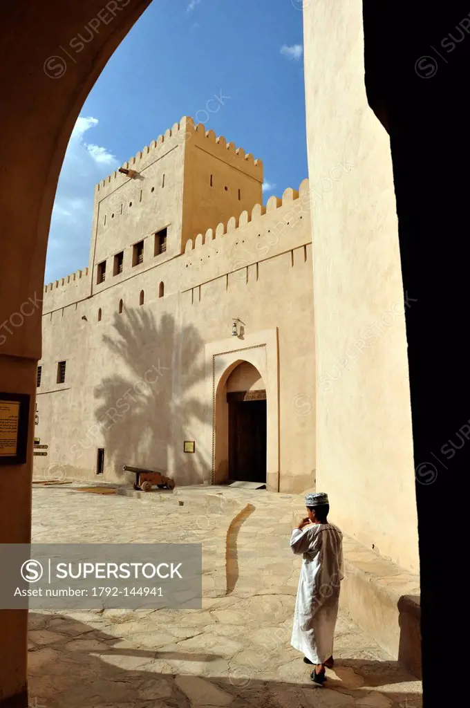 Sultanate of Oman, Al Dakhiliyah Region, Western Hajar Mountains, Nizwa, fort