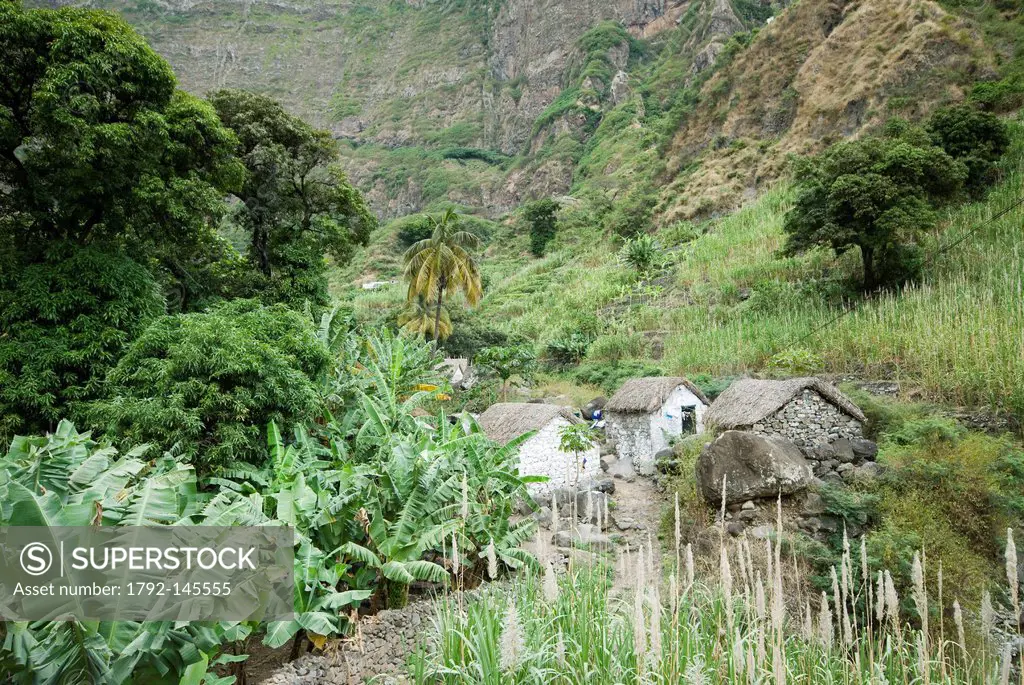 Cape Verde, Santo Antao island, Ribeira do Paul, traditional village