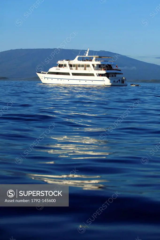 Ecuador, Galapagos Islands, Isabela Island, Puenta Moreno, Grand Odyssey Domenca cruise ship of the Galapagos Odyssey Cruise company