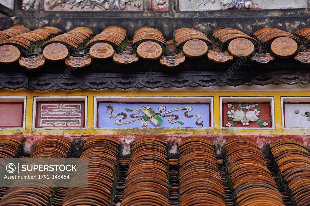 Vietnam, Thua Thien Hue Province, Hue, listed as World Heritage by UNESCO, Imperial City, the Citadel built in the 19th century, Dien Tho Palace