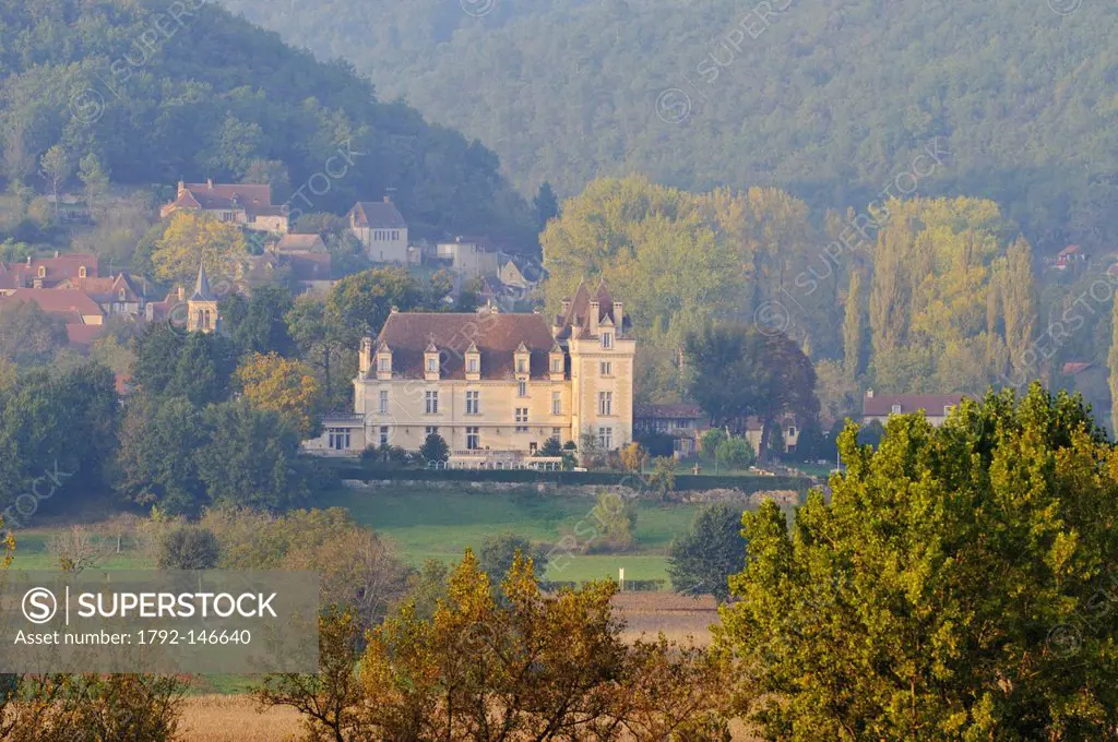 France, Dordogne, Perigord Noir, St Vincent de Causse, Monrecour Castle, Neo Renaissance