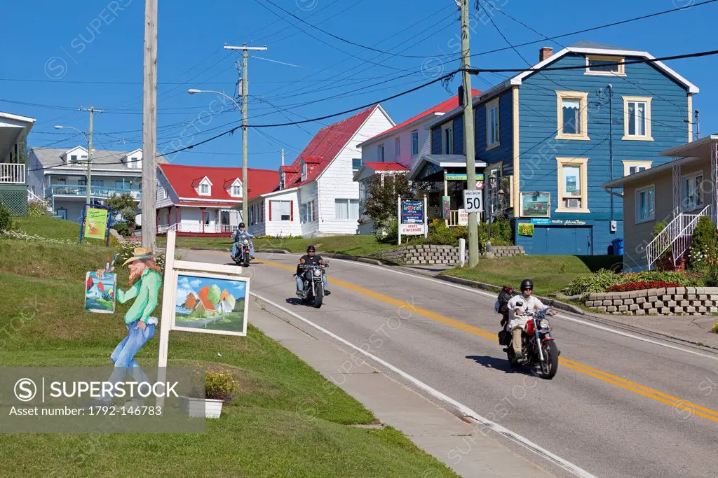 Canada, Quebec province, Charlevoix region, St Lawrence river raod, Les Eboulements, Route 362 runs through this village of painters