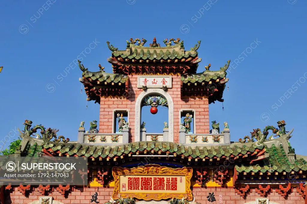 Vietnam, Quang Nam Province, Hoi An, Old Town, listed as World Heritage by UNESCO, Phuoc Kien pagoda or Fujian Chinese Assembly hall, built in 1697