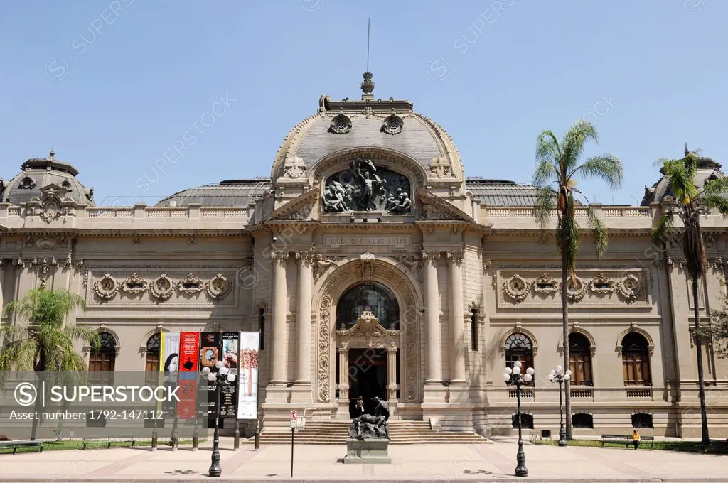 Chile, Santiago de Chile, Museum of Fine Arts, Building the Museum of Fine Arts