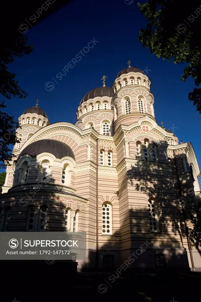 Latvia, Baltic States, Riga, historical centre listed as World Heritage by UNESCO, the orthodox cathedral