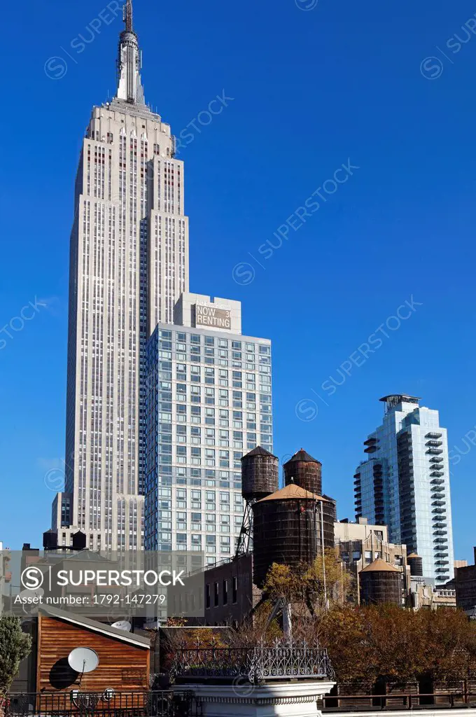 United States, New York City, Manhattan, Midtown, Empire State Building