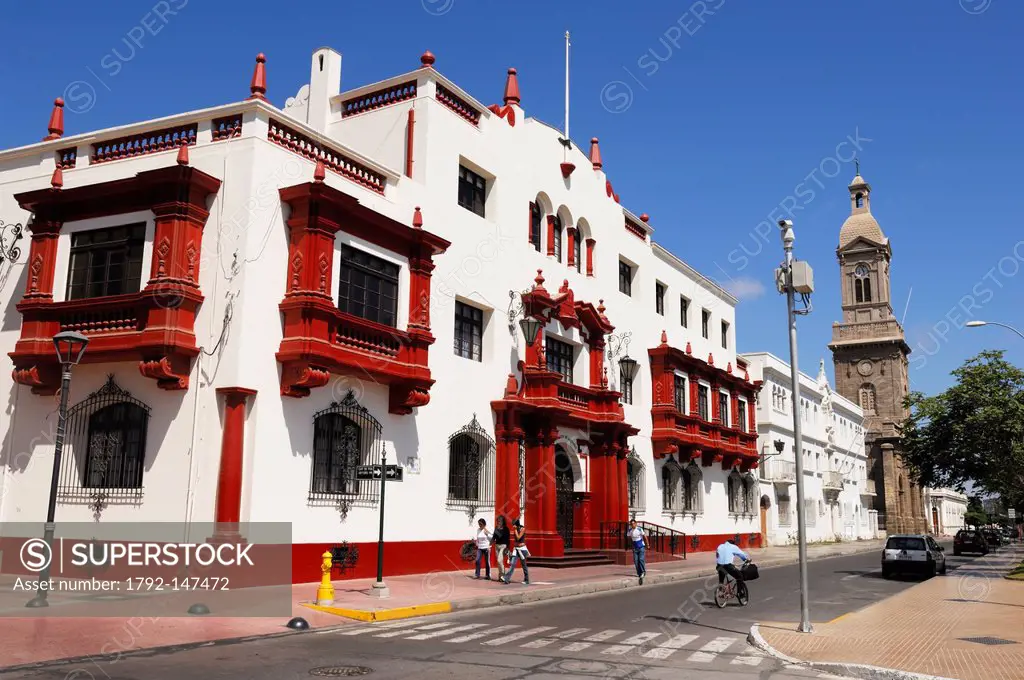 Chile, Coquimbo region, La Serena, the colonial building housing the Court of Justice