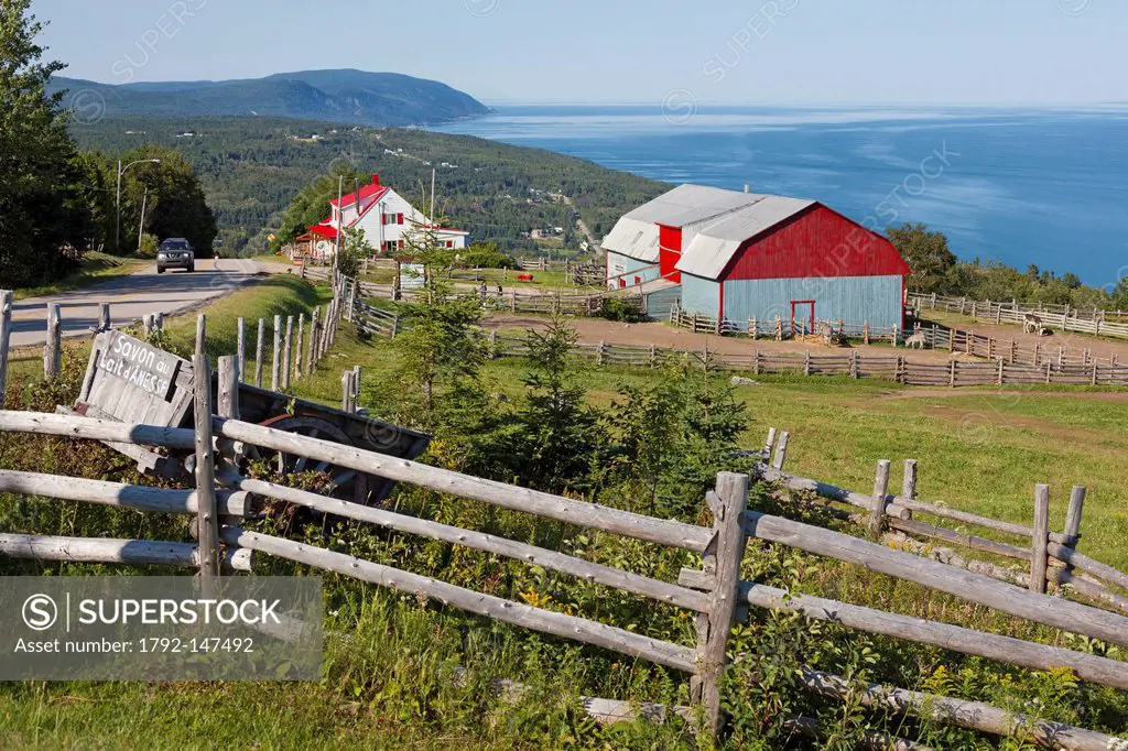 Canada, Quebec province, Charlevoix region, St Lawrence river raod, Port au Persil member of the association of the most beautiful villages of Quebec ...