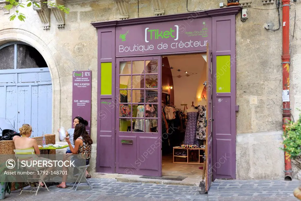 France, Herault, Montpellier, shop in a small street