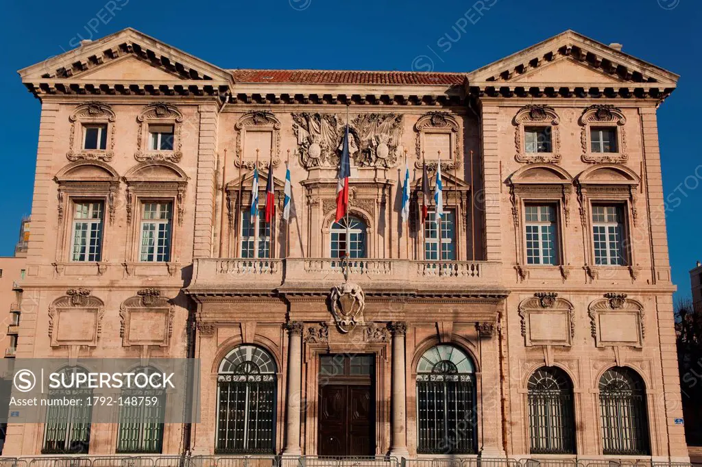 France, Bouches du Rhone, Marseille, Vieux Port, the City Hall